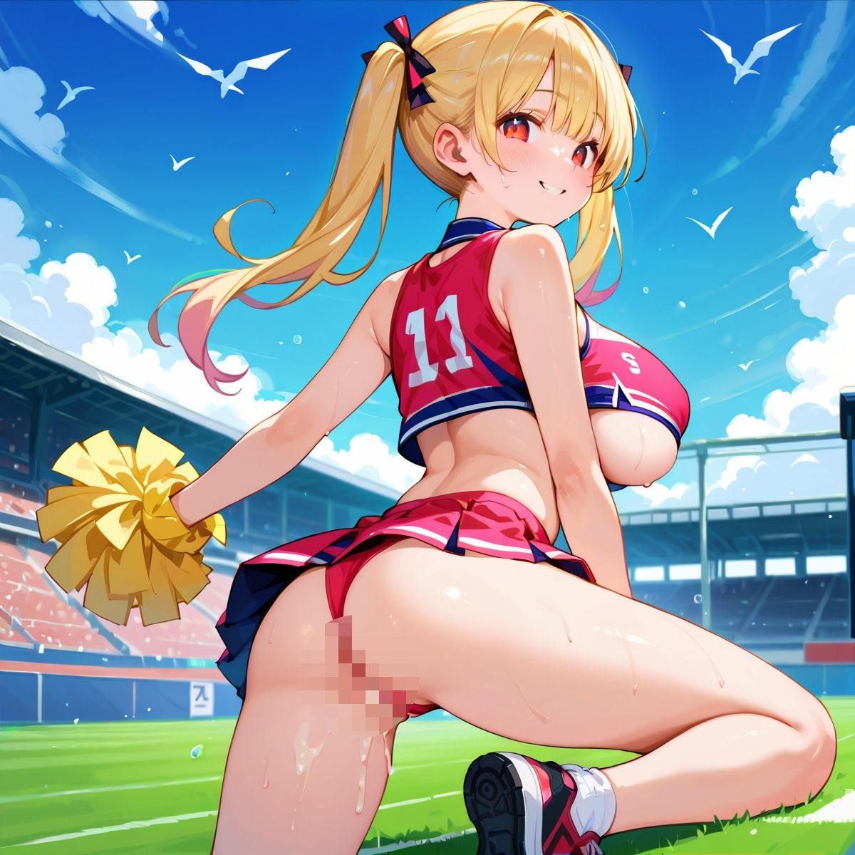 サンプル画像2:私立H学園チアリーダー部！〜豪華232枚収録！〜Vol.5(筋肉水着) [d_572721]