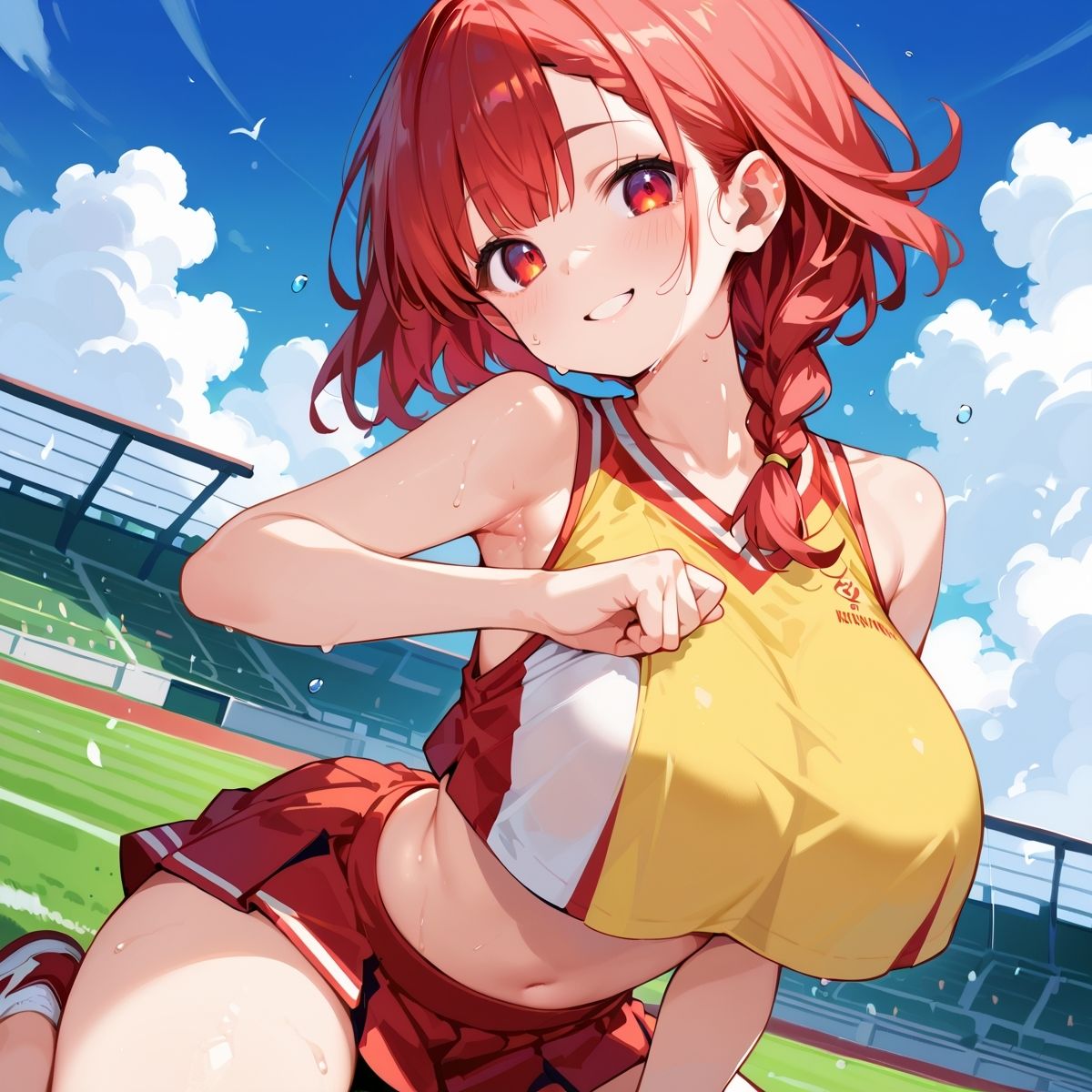 サンプル画像3:私立H学園チアリーダー部！〜豪華291枚収録！〜Vol.9(筋肉水着) [d_572733]