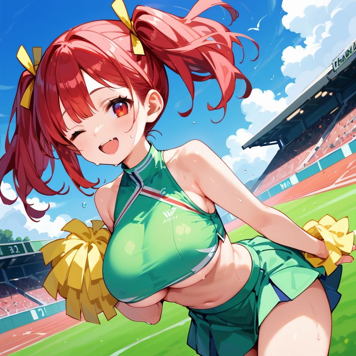 サンプル画像4:私立H学園チアリーダー部！〜豪華291枚収録！〜Vol.9(筋肉水着) [d_572733]