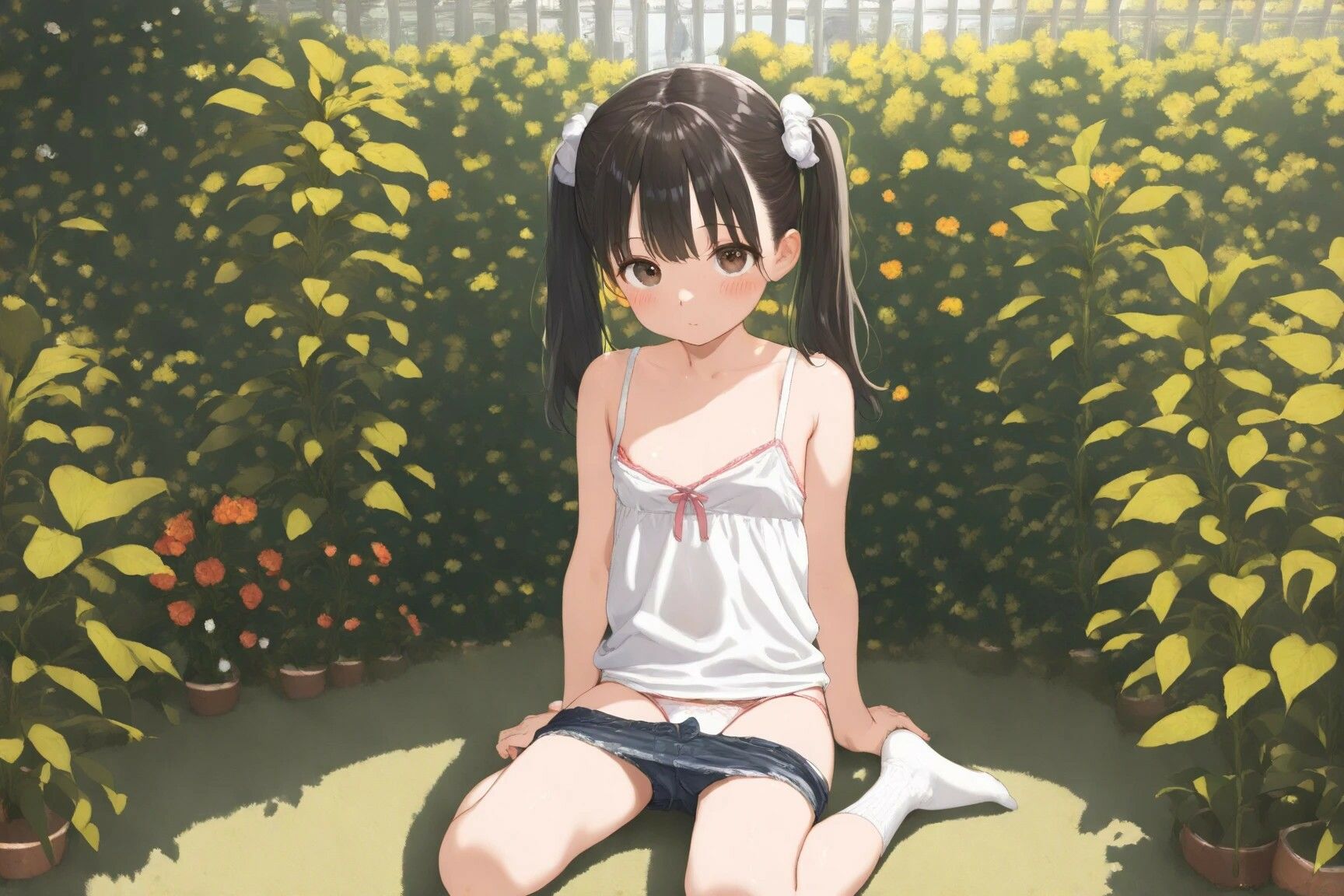 【幽霊少女】ロリ体型のパンツに見惚れちゃいました。 画像2