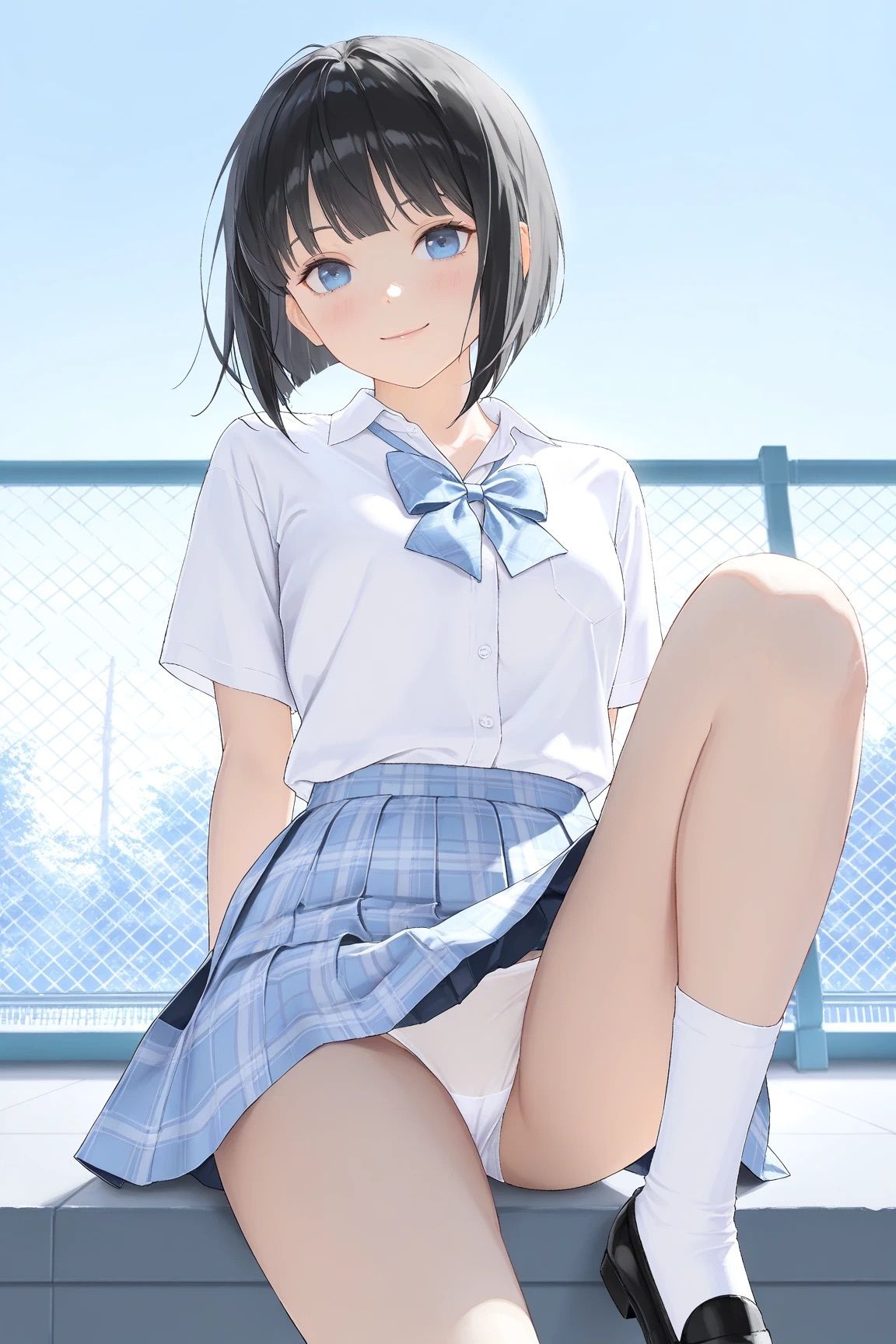 サンプル画像1:制服美少女のぱんつ(ほーにぃあんぐる) [d_572773]