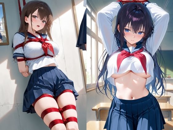 サンプル画像2:緊縛調教で、巨乳JKを淫乱開花(ふじや) [d_572790]