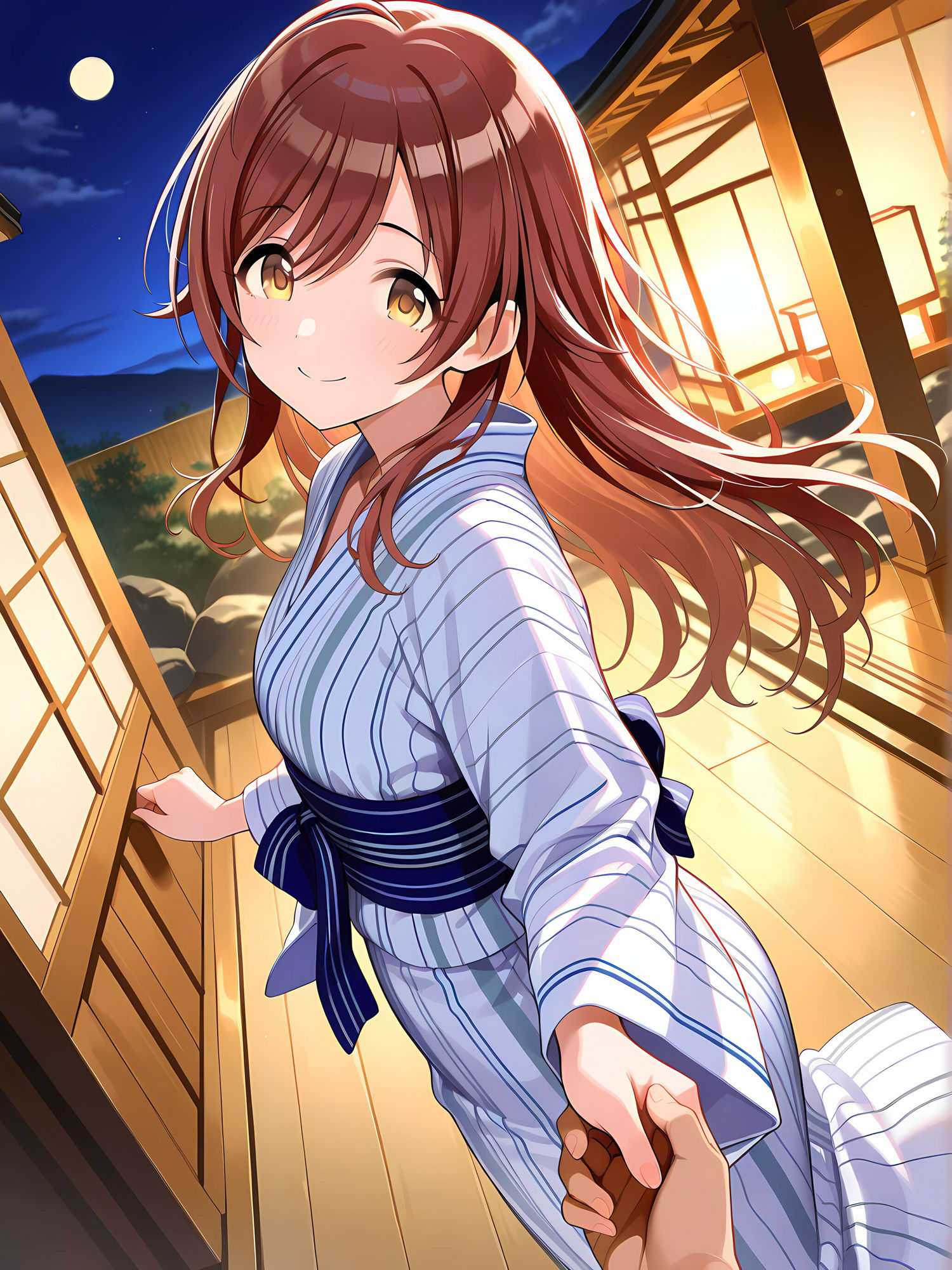 彼女としっぽり温泉でセックス! 画像1