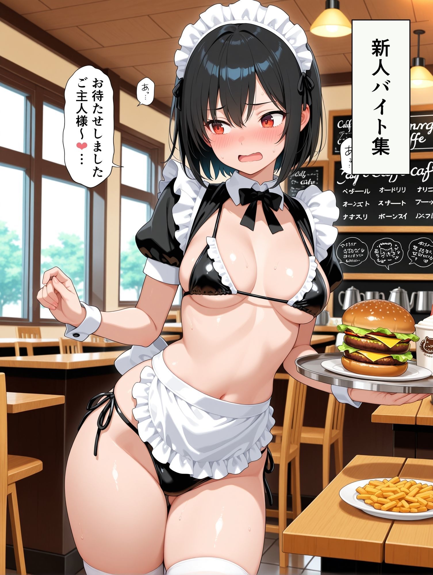 サンプル画像3:ビキニメイドカフェ(此処から) [d_572893]