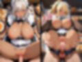 爆乳黒ギャルがメイド服でバイト先のお客たちとやりたい放題！