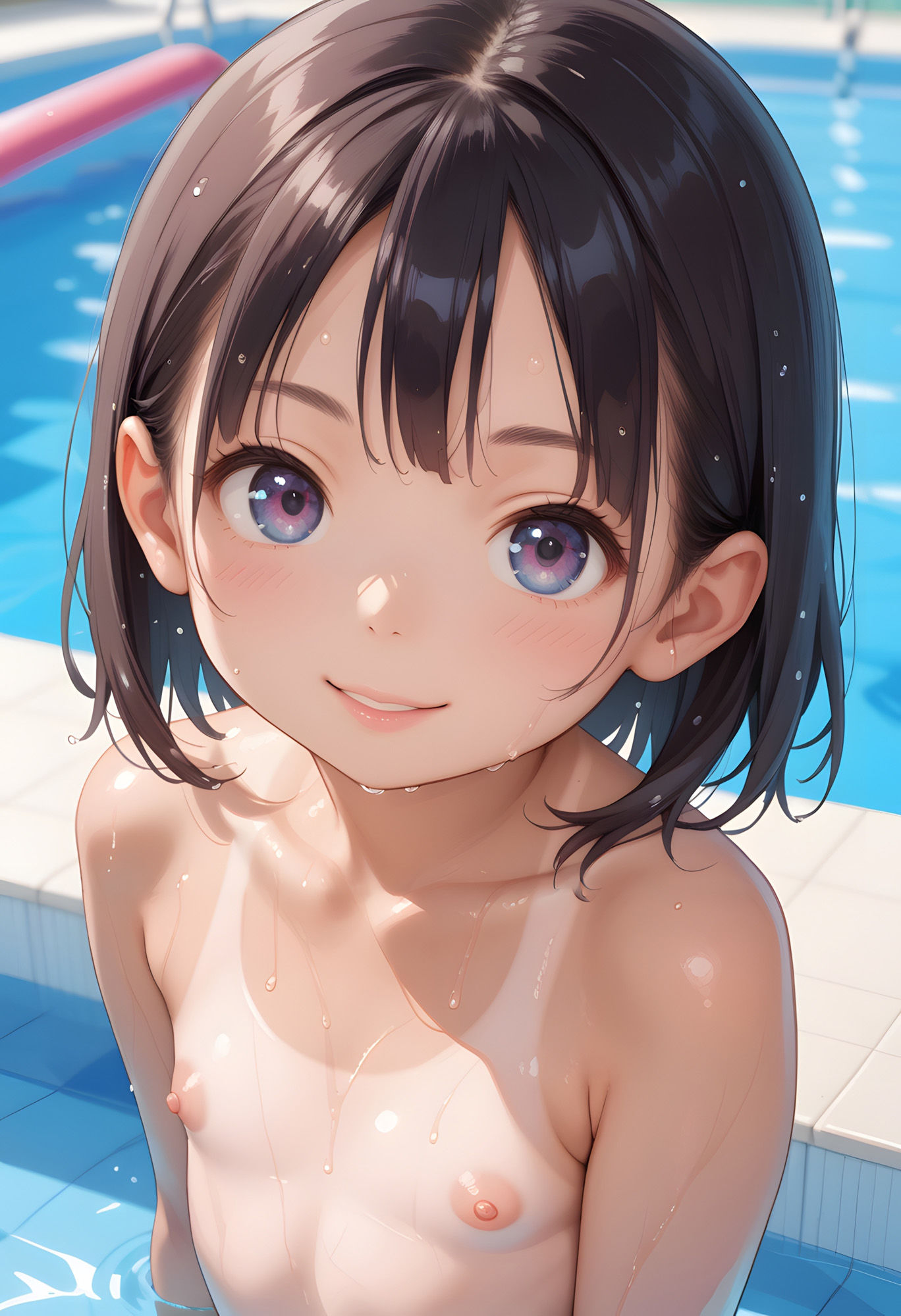 私立ちっぱい学園濡れ濡れ水泳部    ぷにすじ！ちゅるんとした水着の下に見え隠れ 週刊ロリポップサンデー エロ画像11