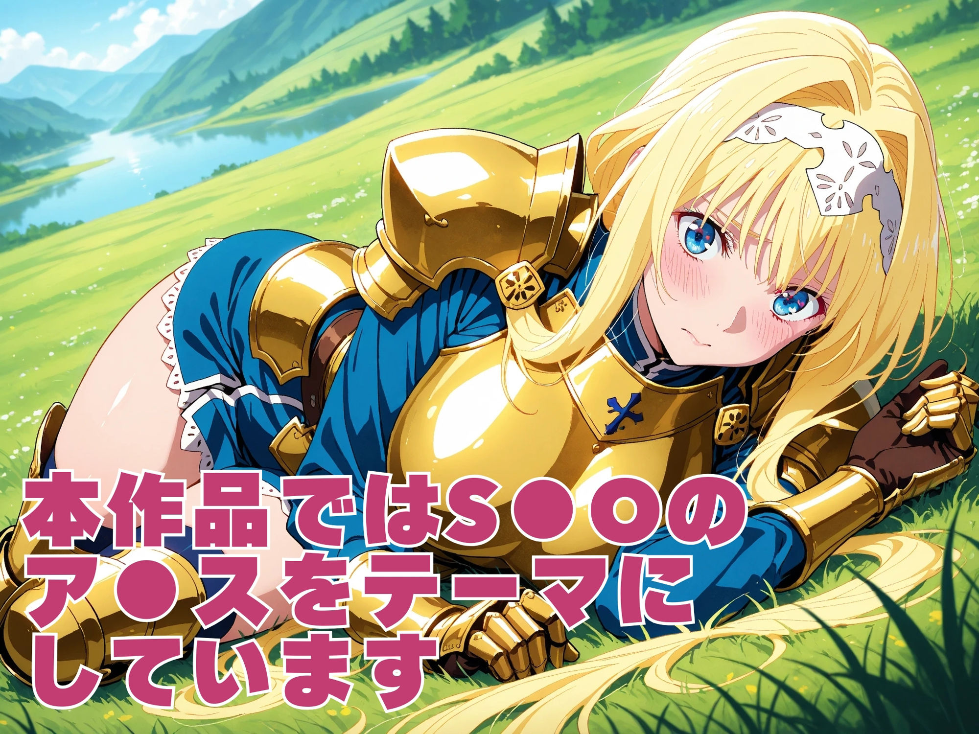 サンプル画像1:【発情ヒロイン】S●O  ア●ス  青姦編(画像生成マン) [d_573045]