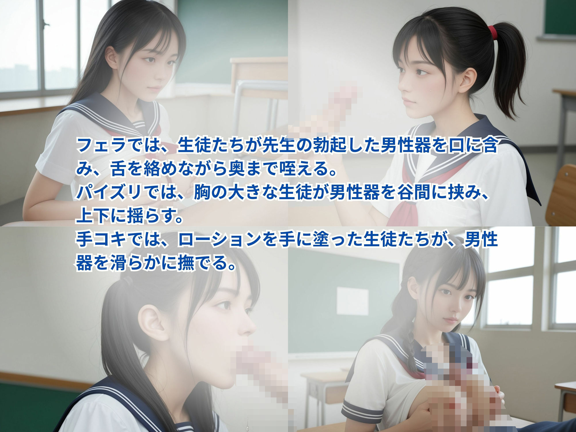 サンプル画像5:お嬢様たちに性教育(ななファクトリー) [d_573142]