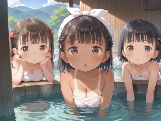 褐色ロリっ子少女たちと温泉旅行1