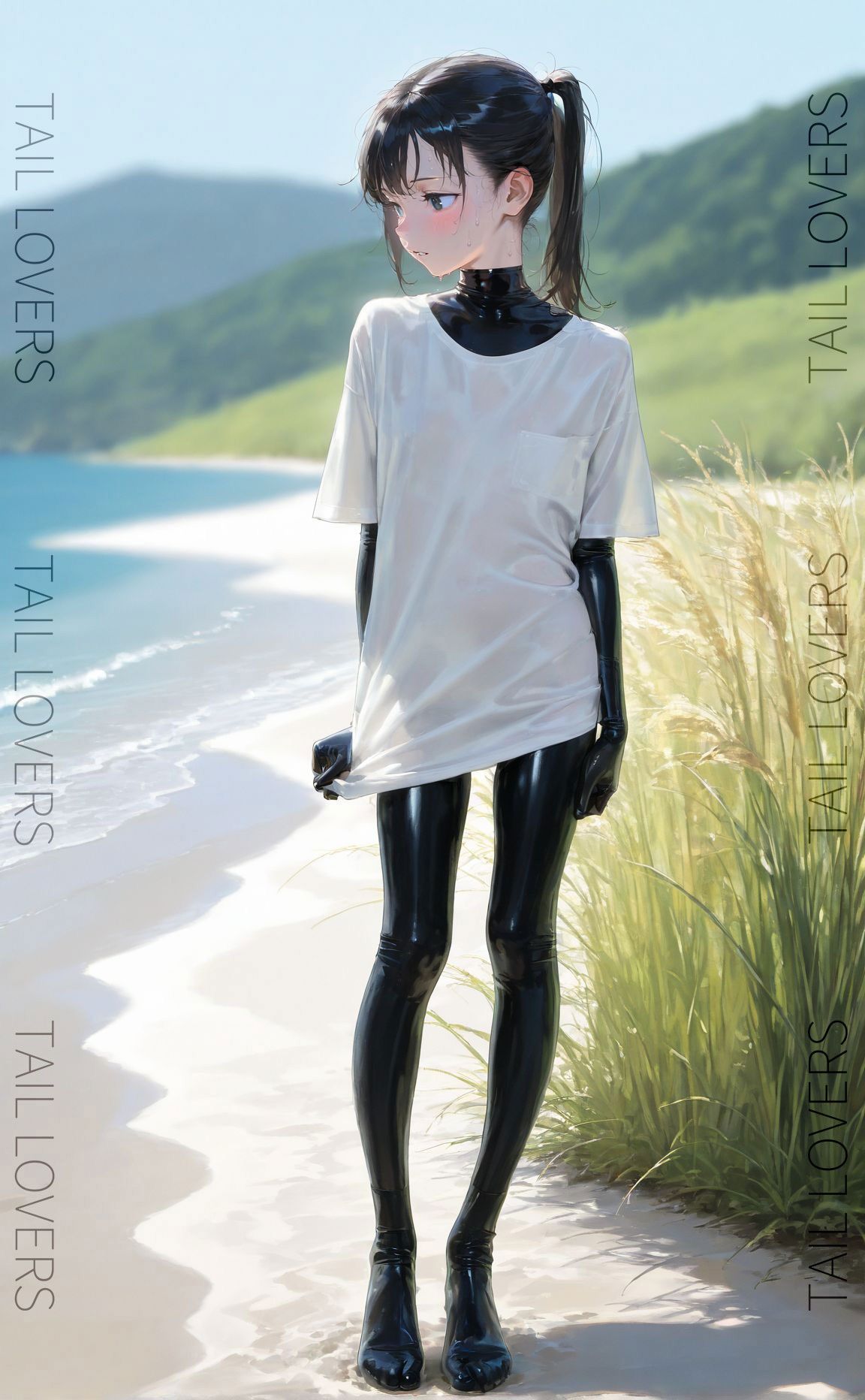 サンプル画像1:ラバースーツで過ごす日常【281枚＋3movies】(TAIL LOVERS) [d_573196]