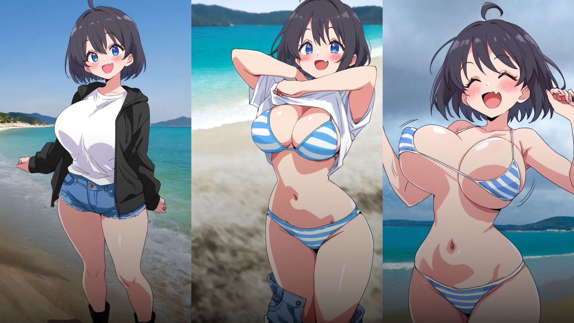 サンプル画像1:サラちゃんの海遊び(PeachPoint) [d_573210]