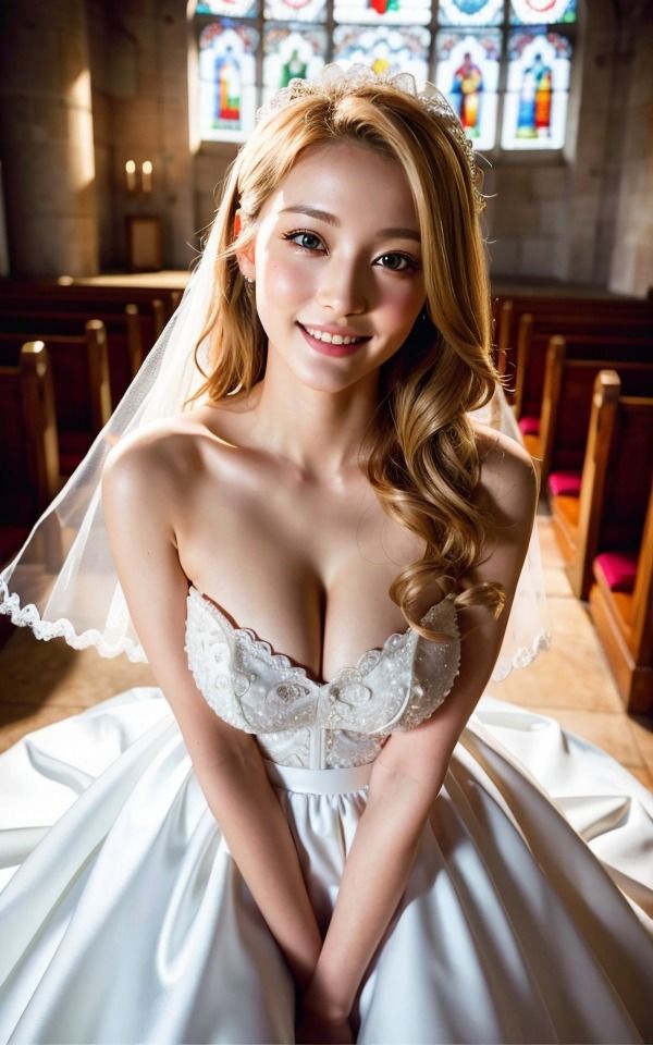 サンプル画像2:永遠を誓うその瞬間(AI美女CLUB) [d_573218]