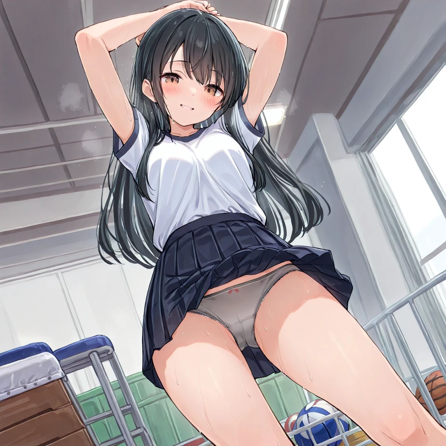 じょしこうせいが学校でかわいいパンティー見せてくれた(500枚) 画像4