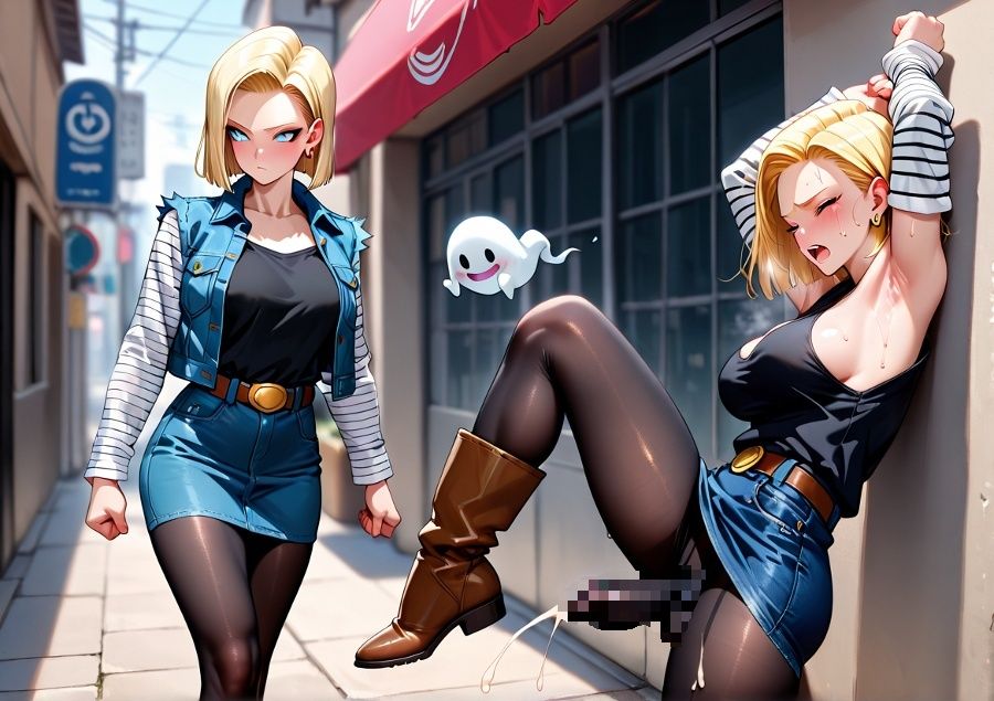 サンプル画像3:双性を与えられし者の試練 ドラゴ〇ボール:人造〇間18号(ねこのしっぽ) [d_573374]