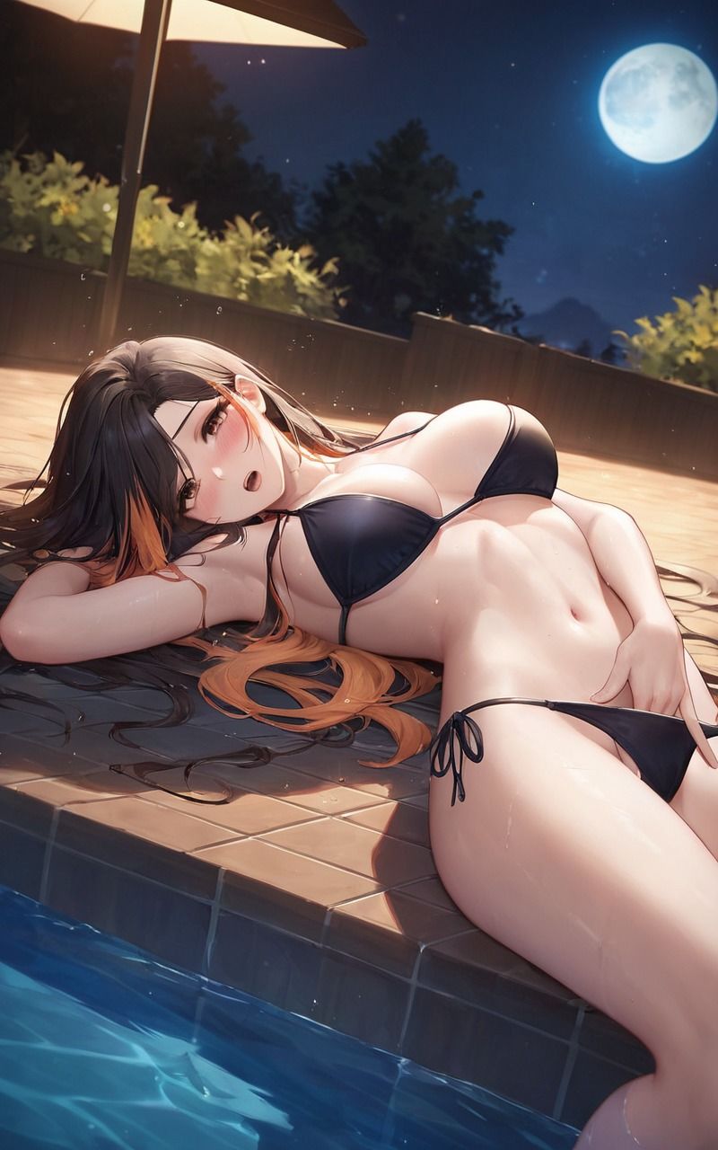 サンプル画像4:誘惑のプールサイド  女神降臨(はちまる) [d_573451]