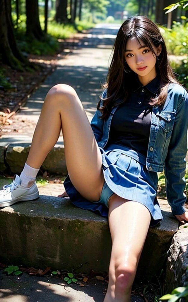 女子大生森林公園デニムルックパンチラ画像集 画像4