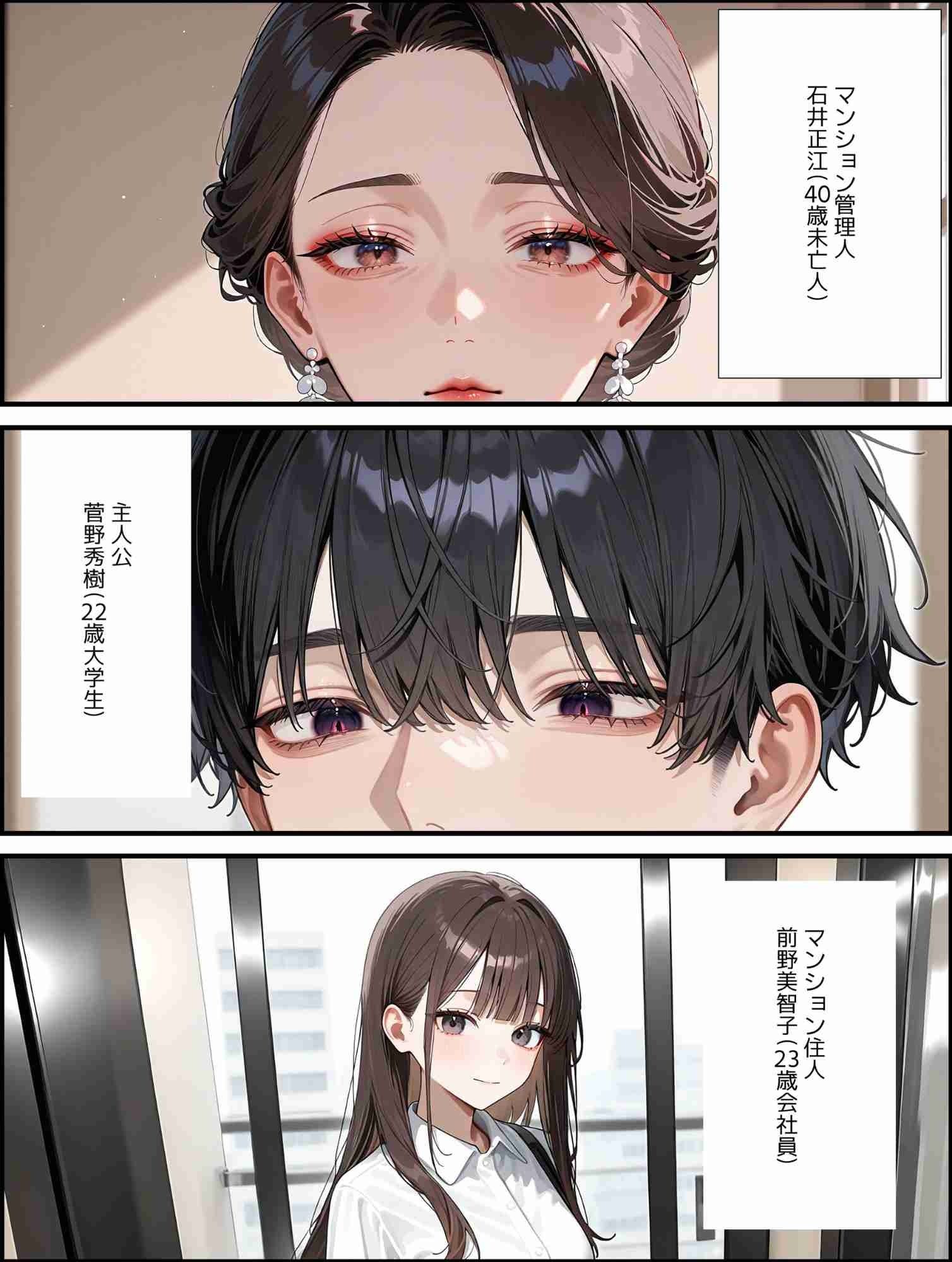 サンプル画像1:管理人は未亡人  フェロモン武器に寝取り成功(満開の花園) [d_573618]