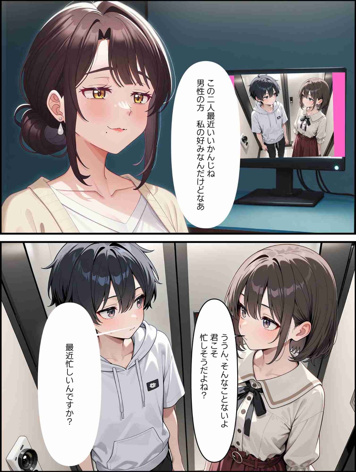 サンプル画像2:管理人は未亡人  フェロモン武器に寝取り成功(満開の花園) [d_573618]