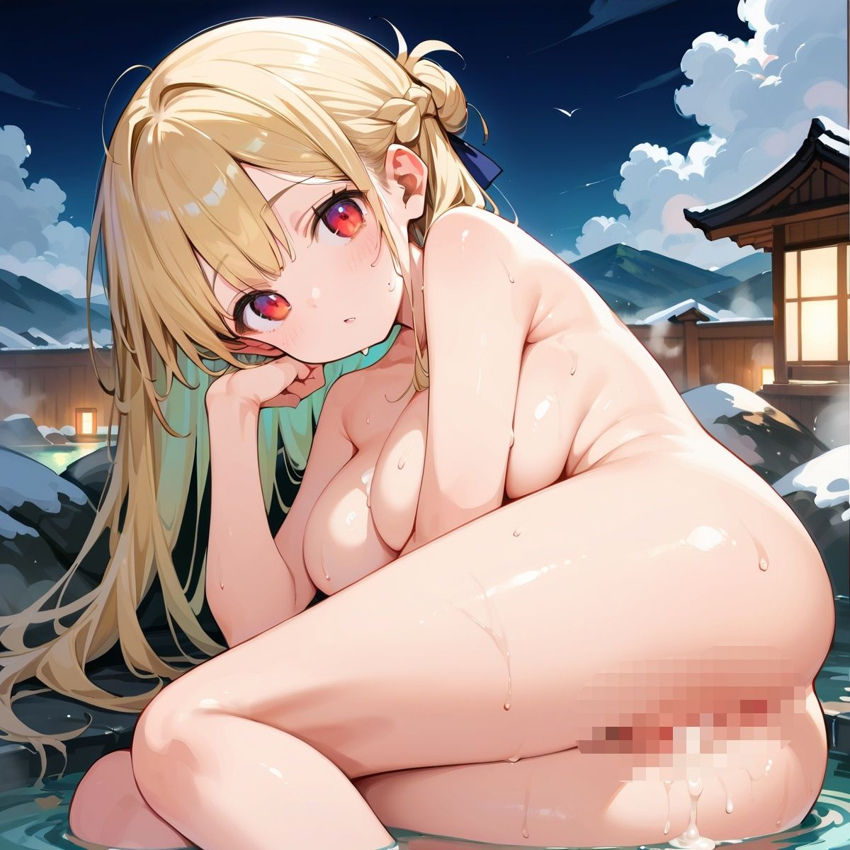 サンプル画像3:湯けむり温泉中出しH！〜豪華209枚収録〜Vol.5(爆乳同好会) [d_573625]