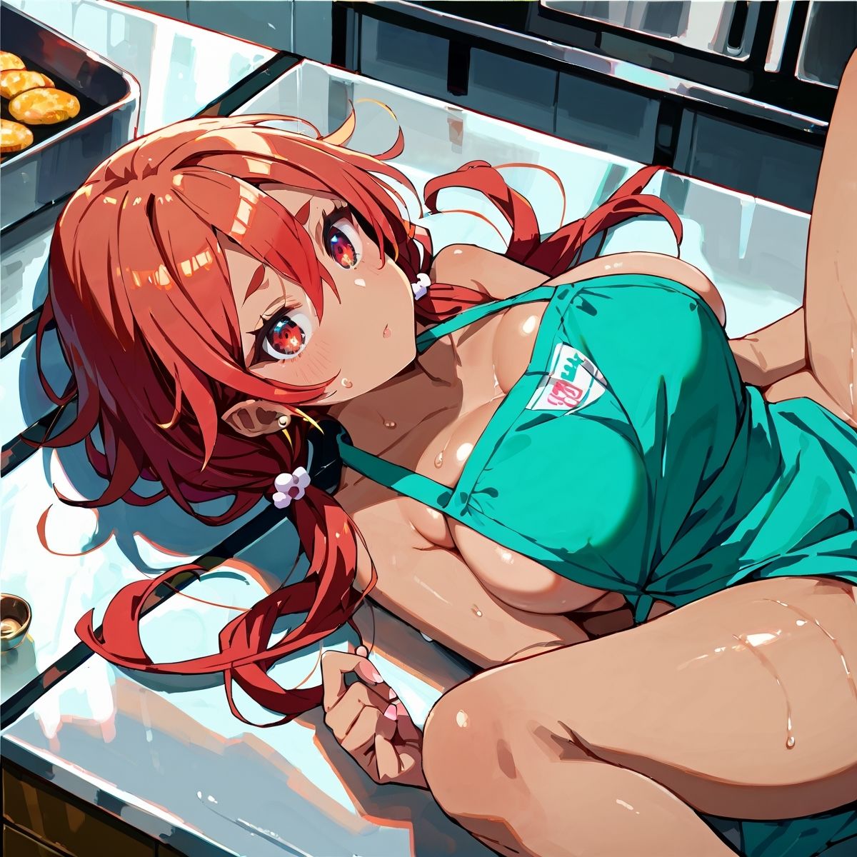 サンプル画像3:黒ギャル裸エプロンH！【厳選画像328枚】Vol.5(青春童貞) [d_573645]