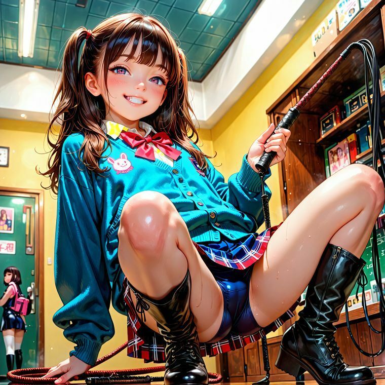 JK制服+ブーツの女王たち1 画像8
