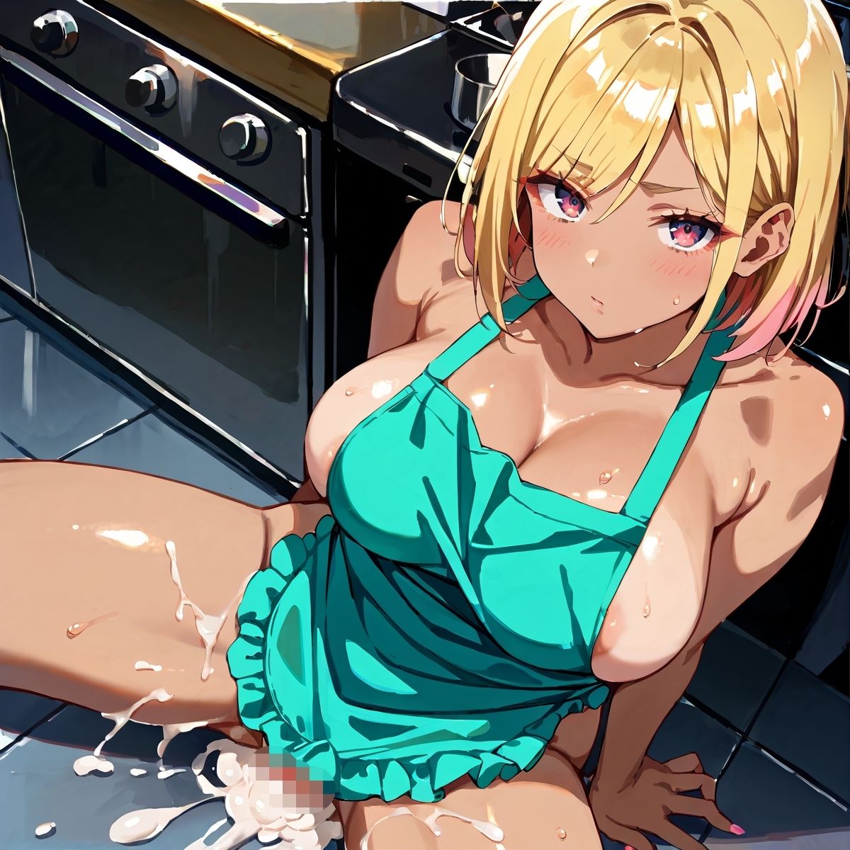 黒ギャル裸エプロンH!【厳選画像328枚】Vol.69