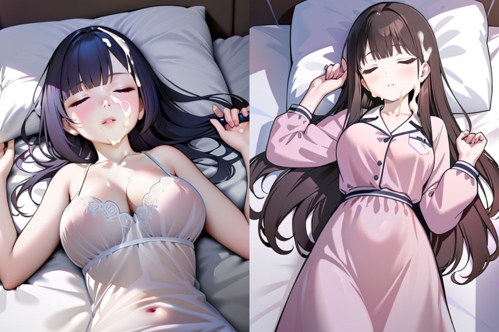 寝ている彼女が可愛いからぶっかけちゃったvol.2 画像2