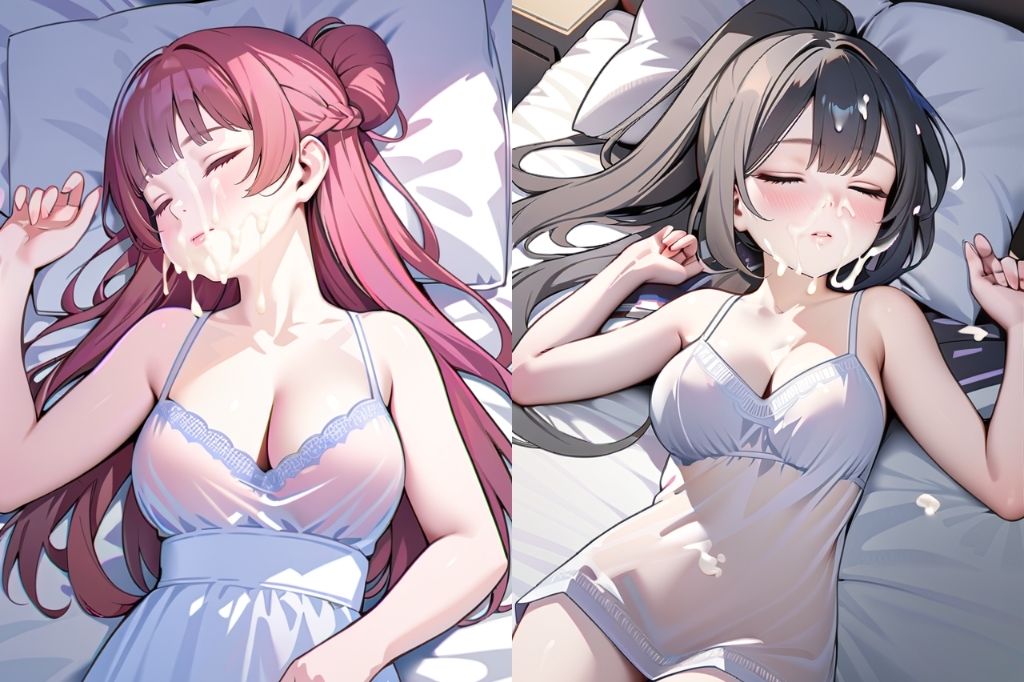 寝ている彼女が可愛いからぶっかけちゃったvol.2 画像3