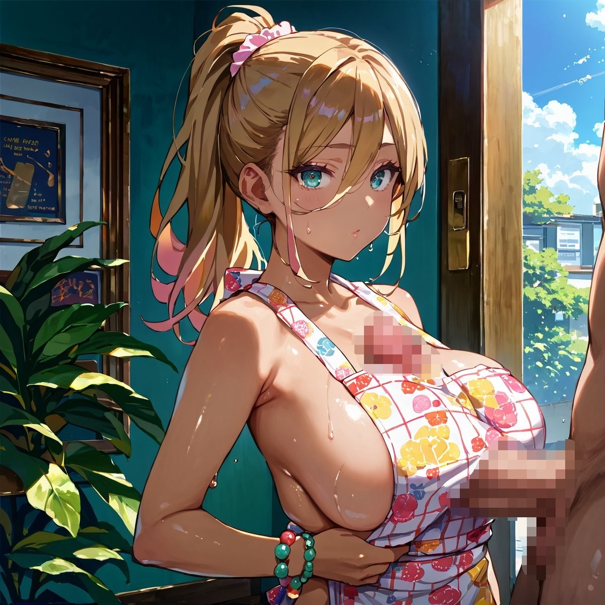 サンプル画像4:黒ギャル裸エプロンH！【厳選画像330枚】Vol.7(青春童貞) [d_573697]