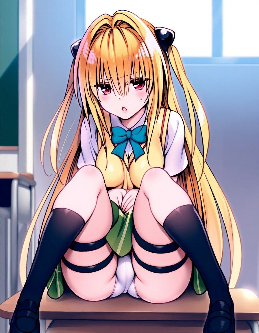 サンプル画像2:ToLOVEる 金色の闇 制服ヤミちゃんと中出し本気SEX(すみれもぐ) [d_573718]