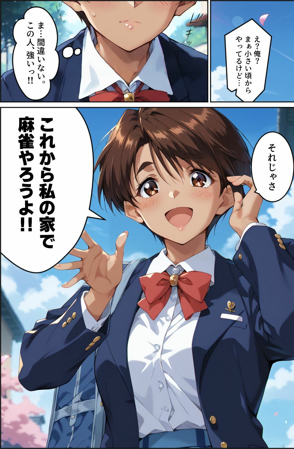 サンプル画像4:脱衣麻雀で勝負してもらっていいですか？Vol.12（スーパーリ〇ル麻雀）287枚(ちっぱいですがなにか) [d_573772]