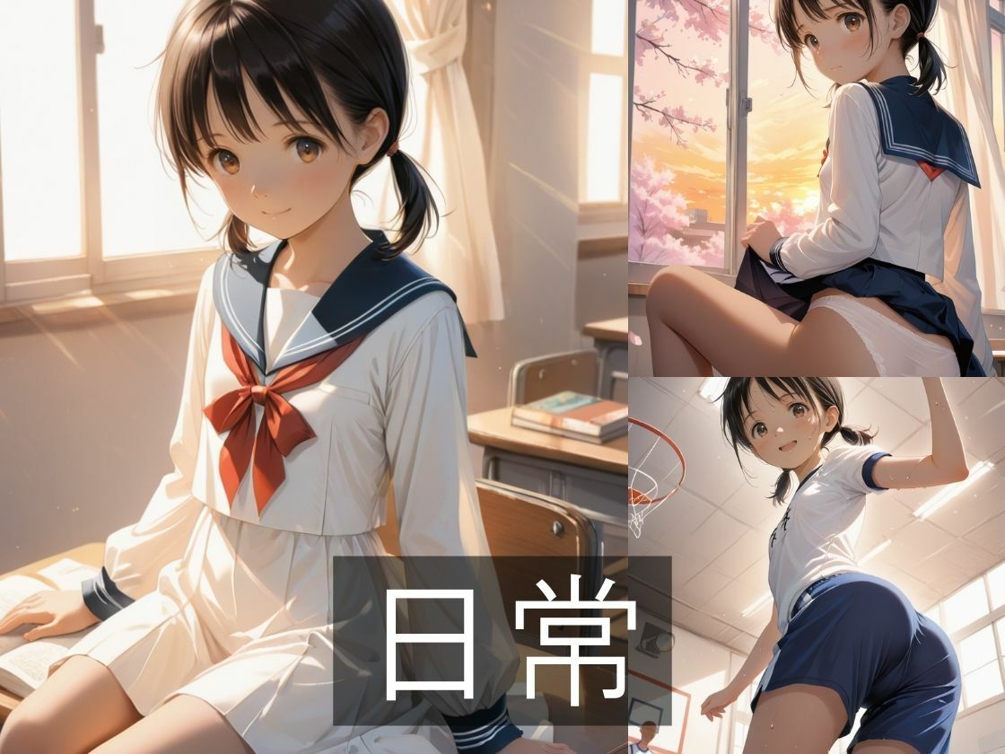 サンプル画像2:時が止まった放課後に  星野  彩花  500枚(やきしらこ) [d_573779]