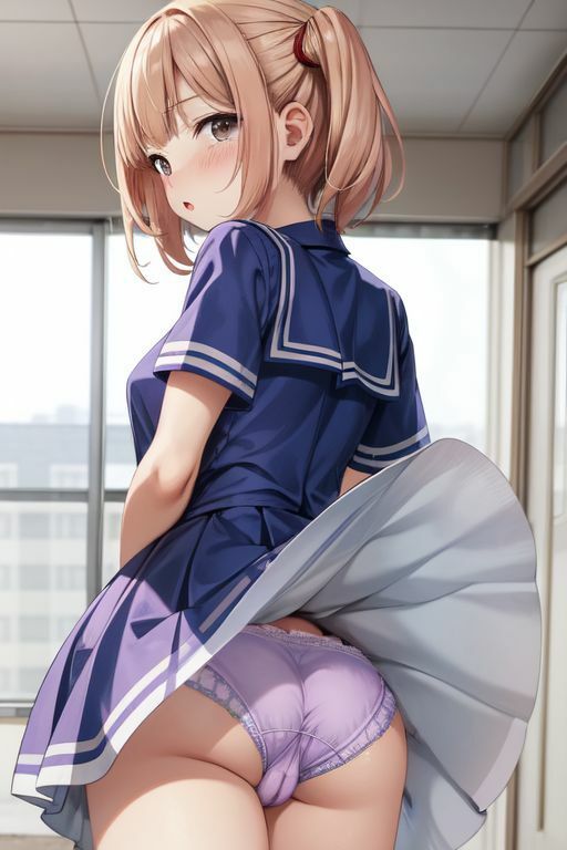 サンプル画像4:悪戯な風になって制服少女のスカートをめくりたい2(AI幻想庭園) [d_573834]