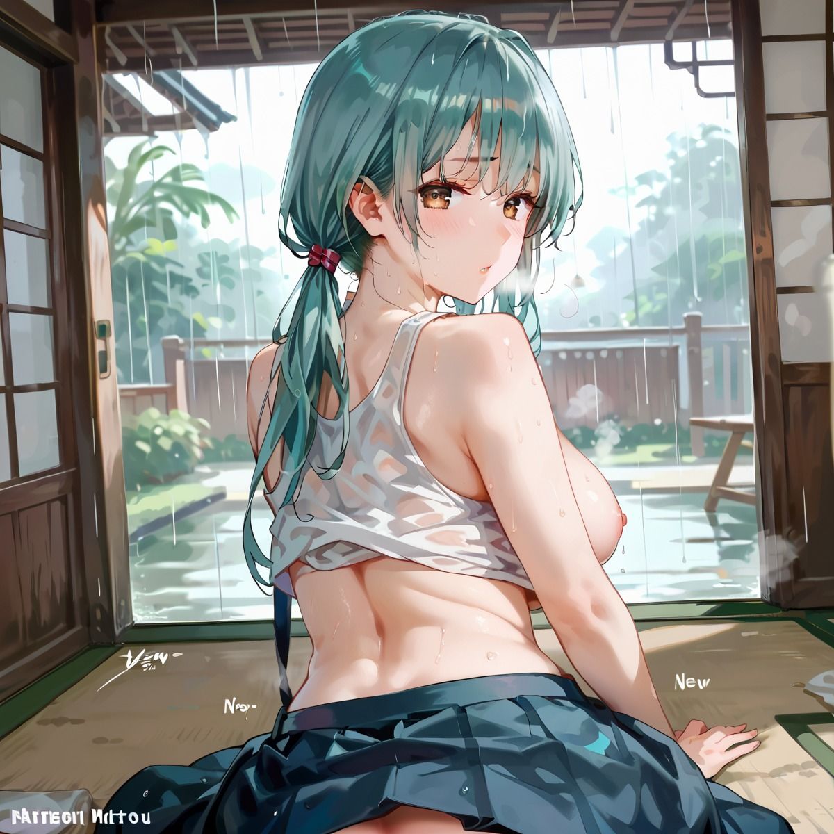 雨の日は…しっとりねっとり濃厚セ◯クス!1