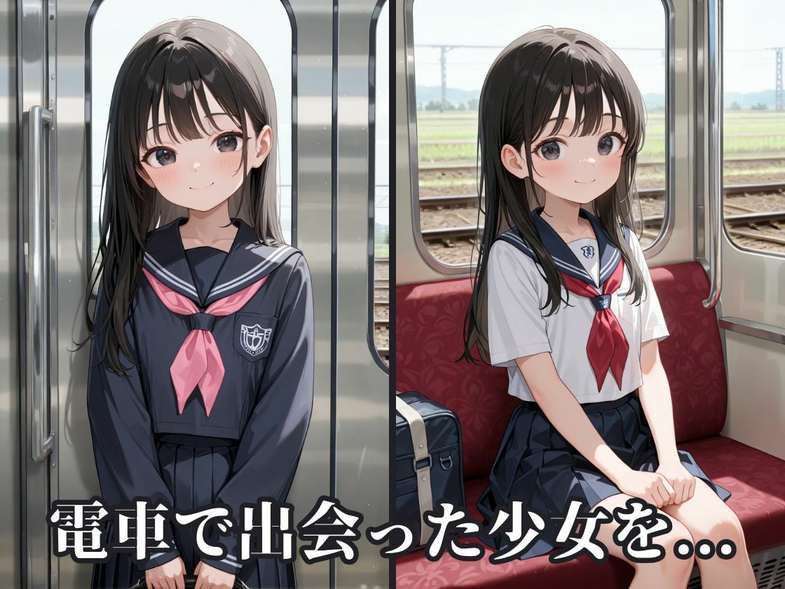 【高画質500枚】恐怖の痴●電車〜無垢な少女をハメ倒す〜