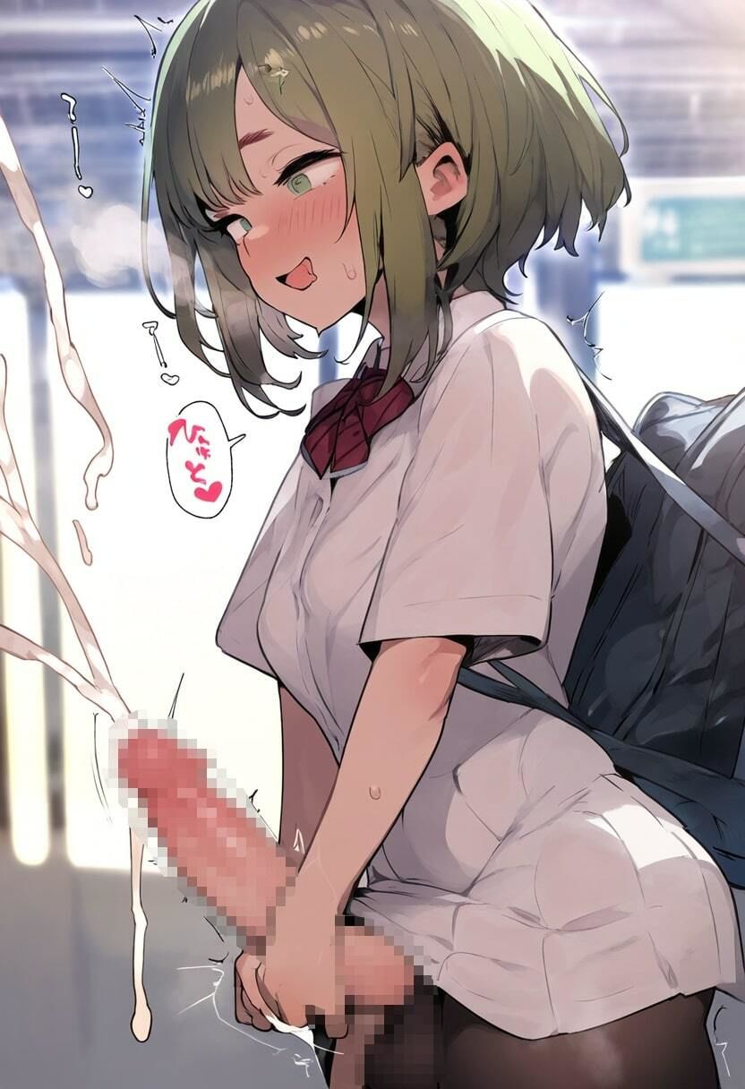女装の男の娘が野外で露出オナニー「しこしこ気持ちいい!」 画像1