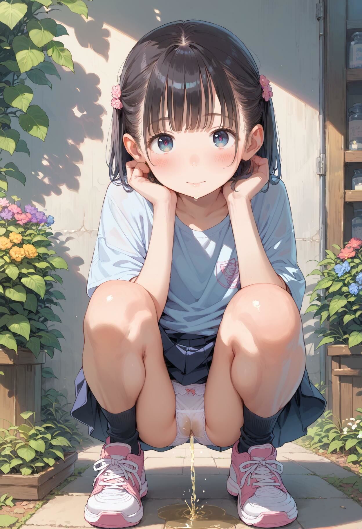 サンプル画像2:【お漏らし大好き！】パンツはいたままオシッコ(AI_Peeパンティ) [d_574104]