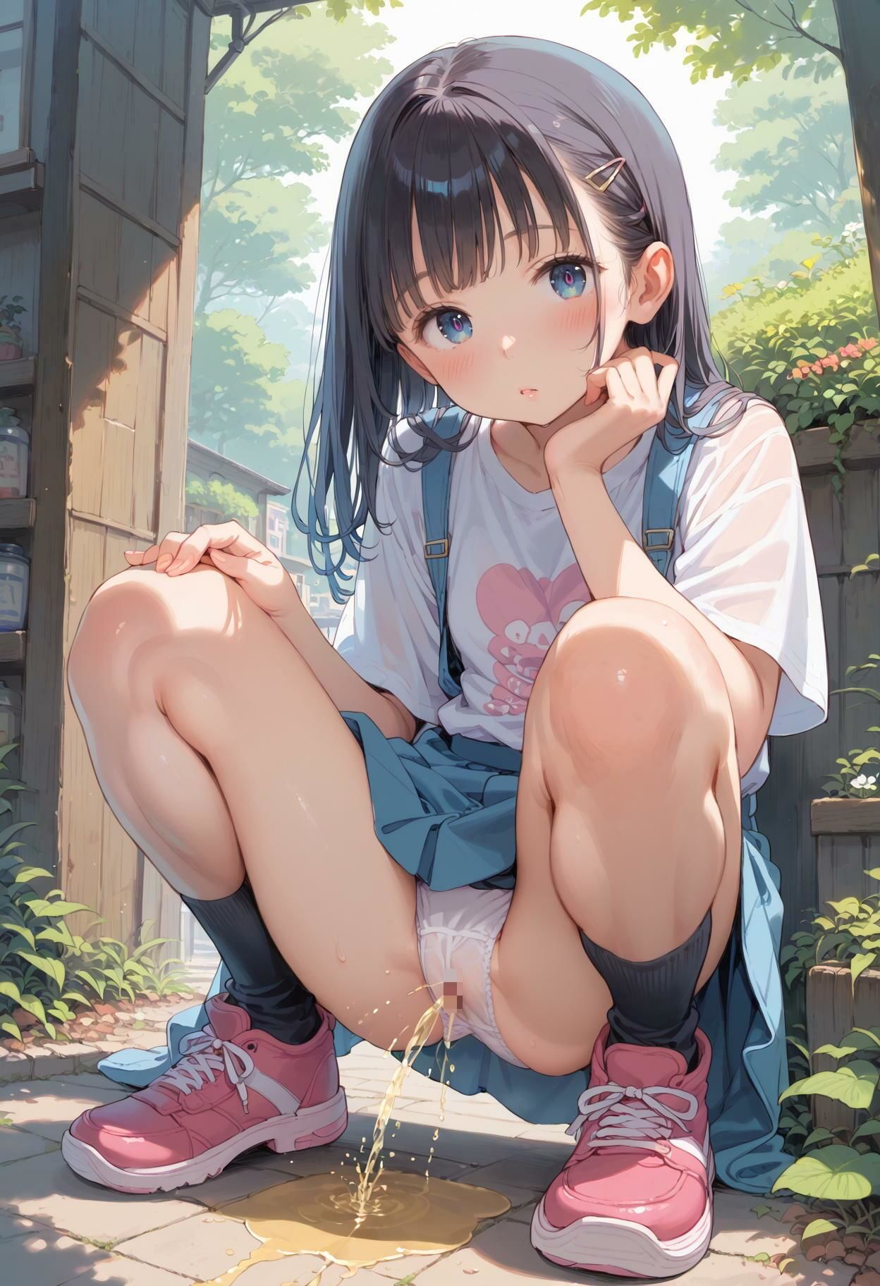 サンプル画像4:【お漏らし大好き！】パンツはいたままオシッコ(AI_Peeパンティ) [d_574104]