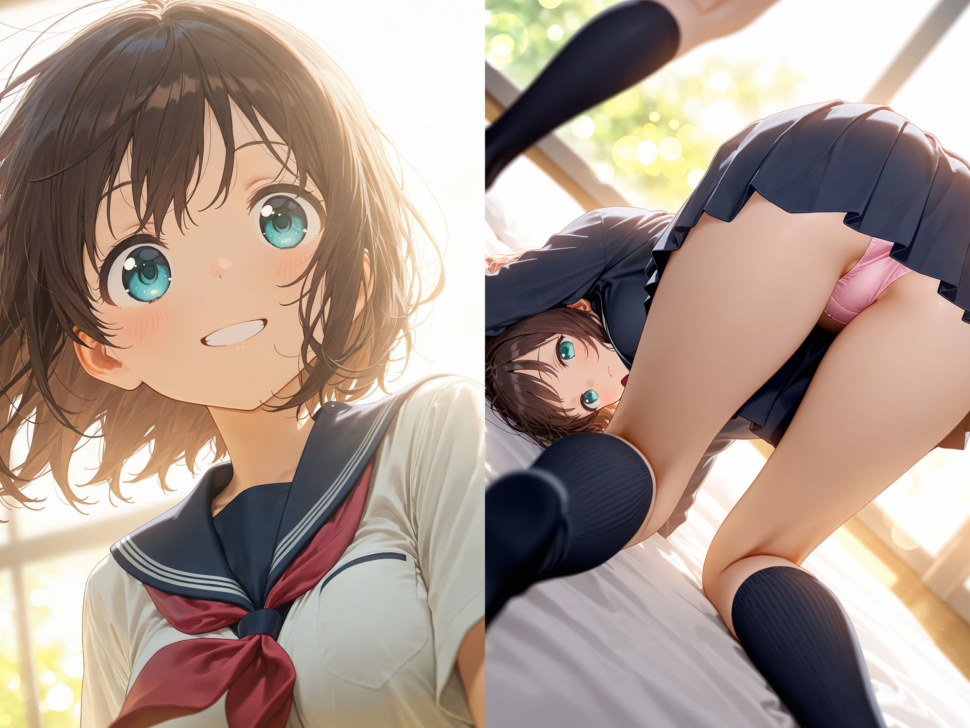 サンプル画像2:快楽堕ち（ハート）女子校生(朝のテント) [d_574118]