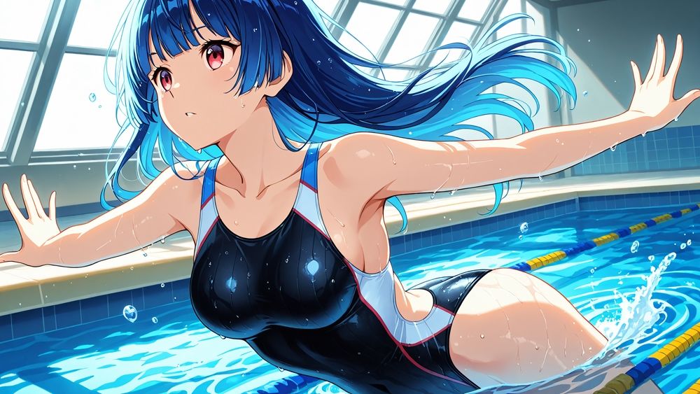 サンプル画像4:青×茶髪の水泳部姉妹が顧問教師と中出し性交【4K】【400枚】(ニート印刷所) [d_574139]