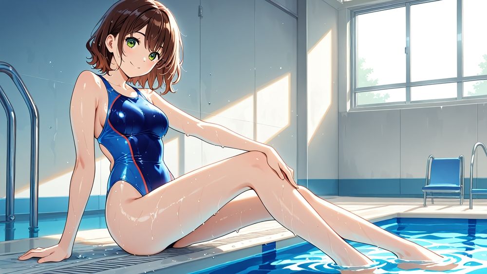 サンプル画像5:青×茶髪の水泳部姉妹が顧問教師と中出し性交【4K】【400枚】(ニート印刷所) [d_574139]