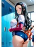 クラスの一軍女子 竈〇禰豆子 は発情期