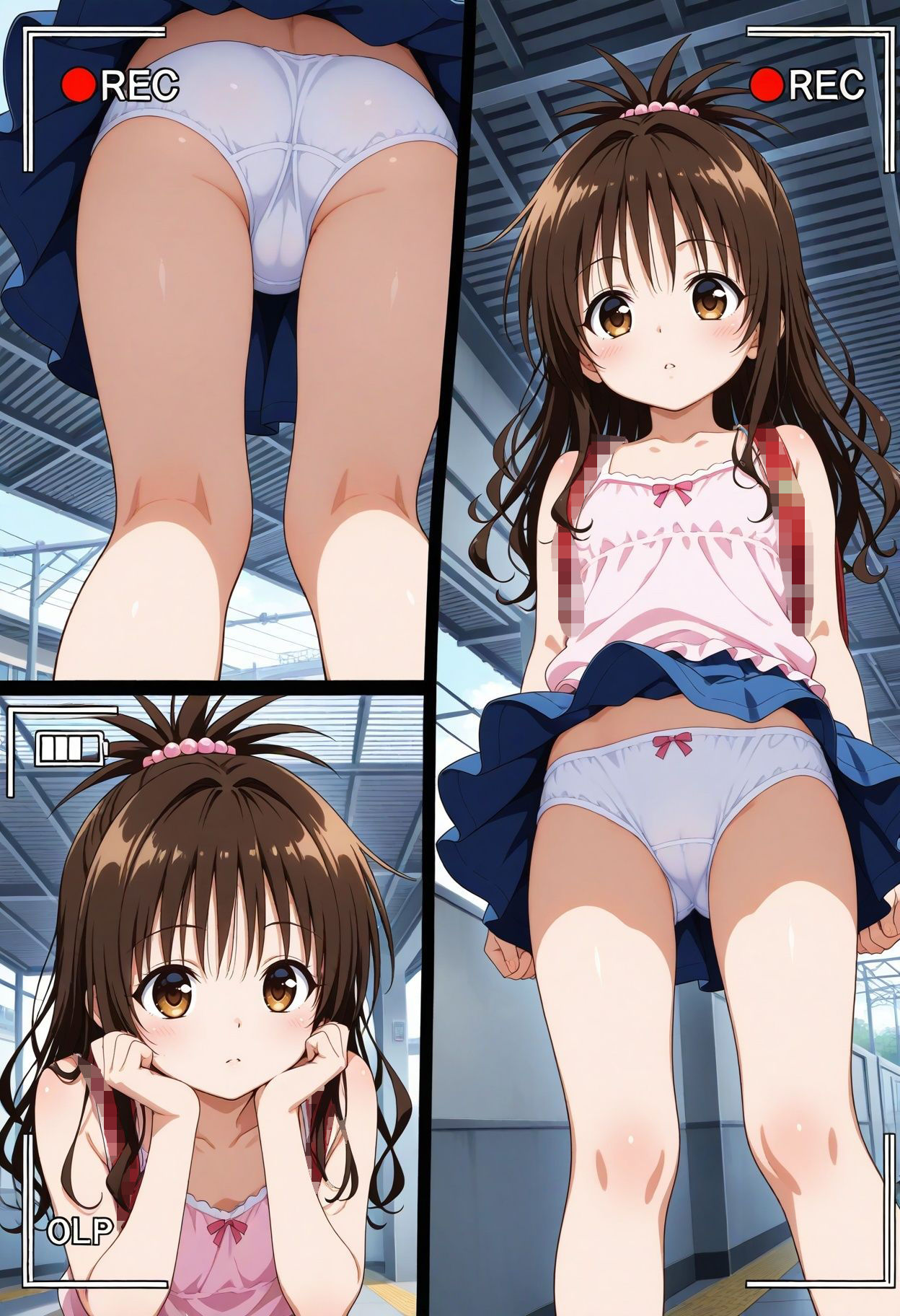 スカート内盗撮、野ション風5【幼少期風】 サンプル画像 2