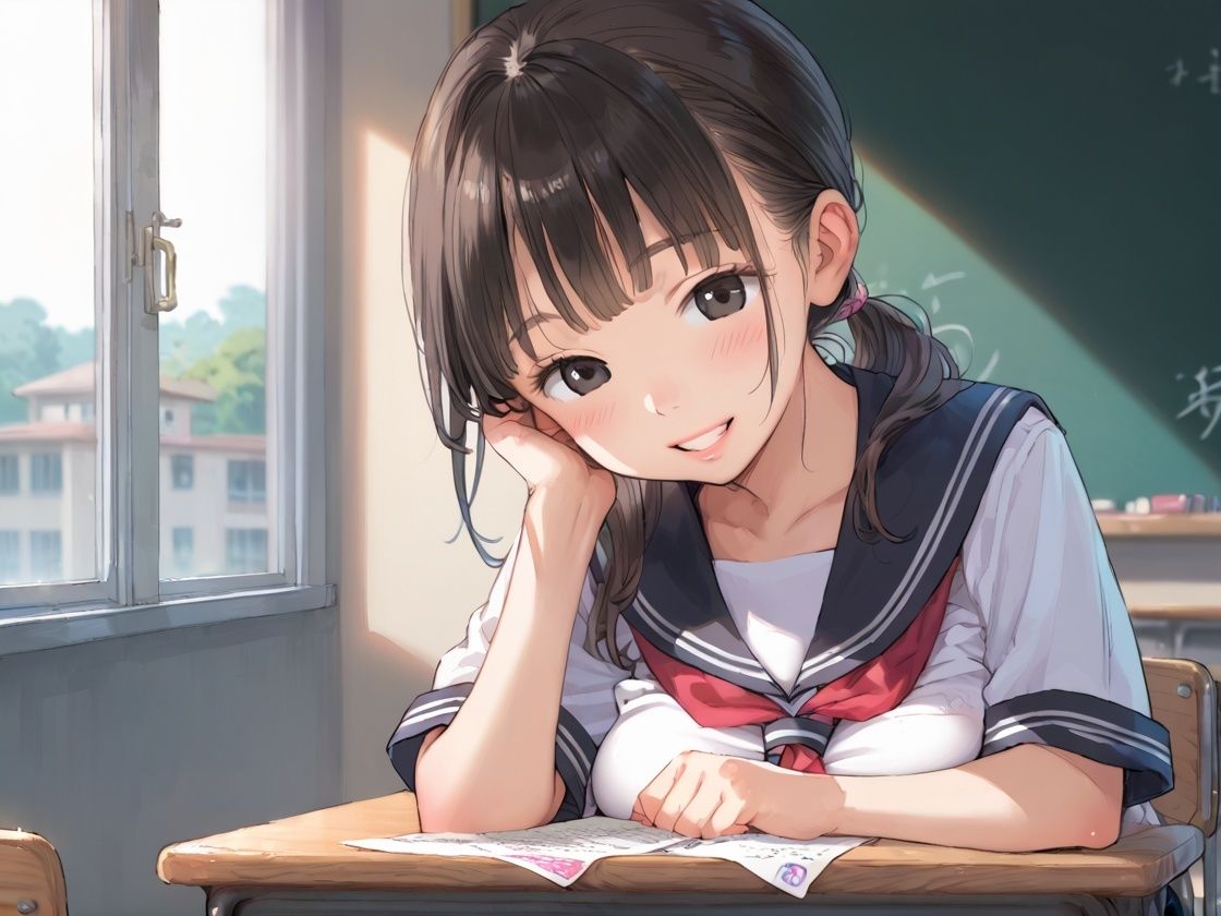 射精大会 放課後編 画像1