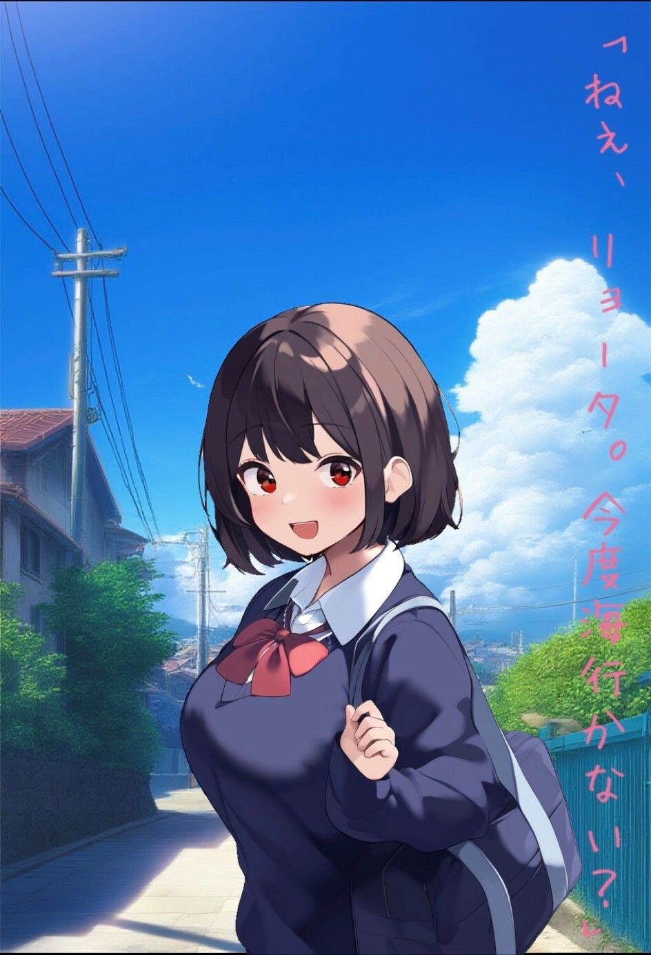 サンプル画像2:幼馴染の彼女と海ではじめて(サカナ屋) [d_574459]