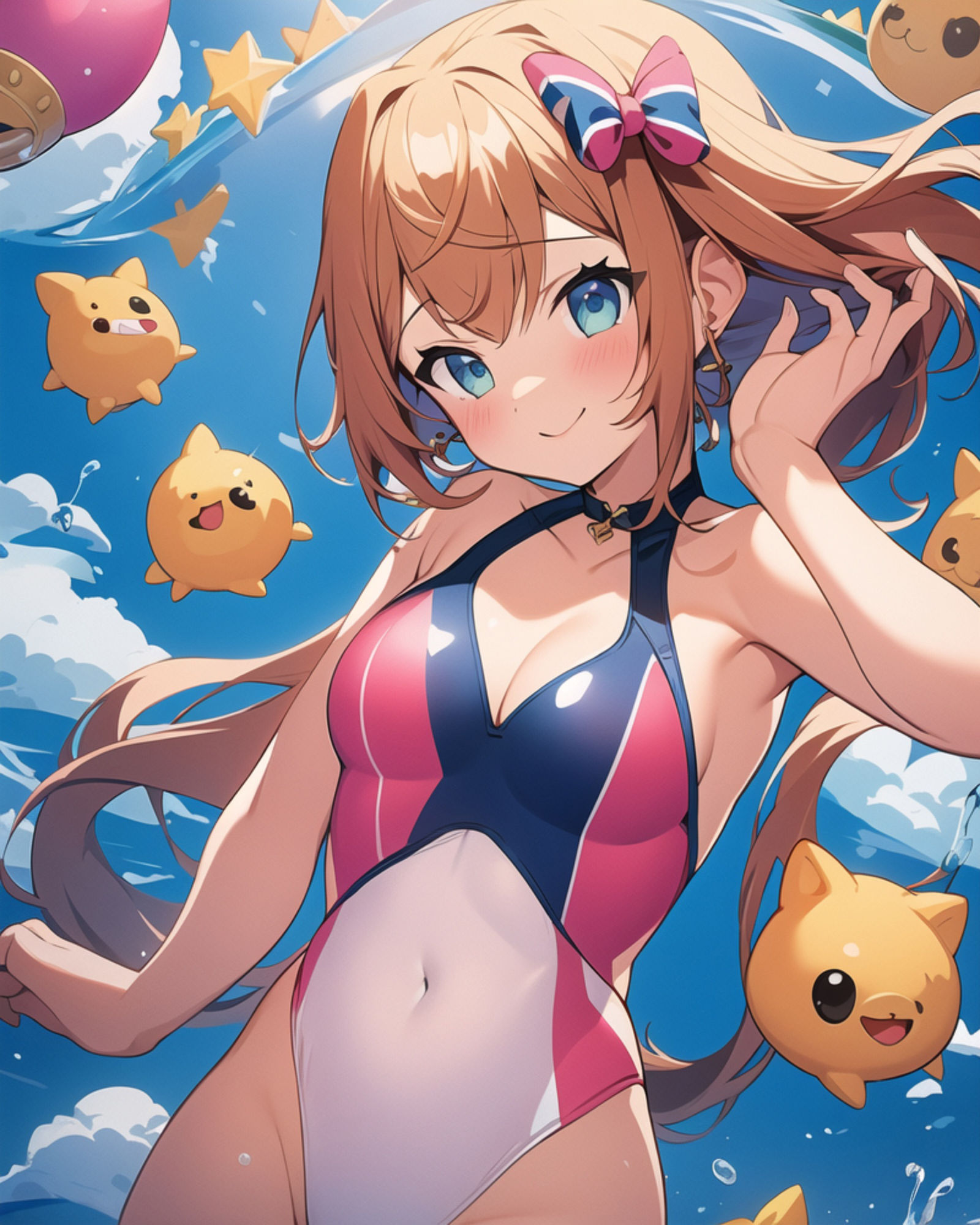 サンプル画像2:プレミアム  アイドル達のスク水水泳大会  画像集368枚(プレミアムとうもころし) [d_574546]