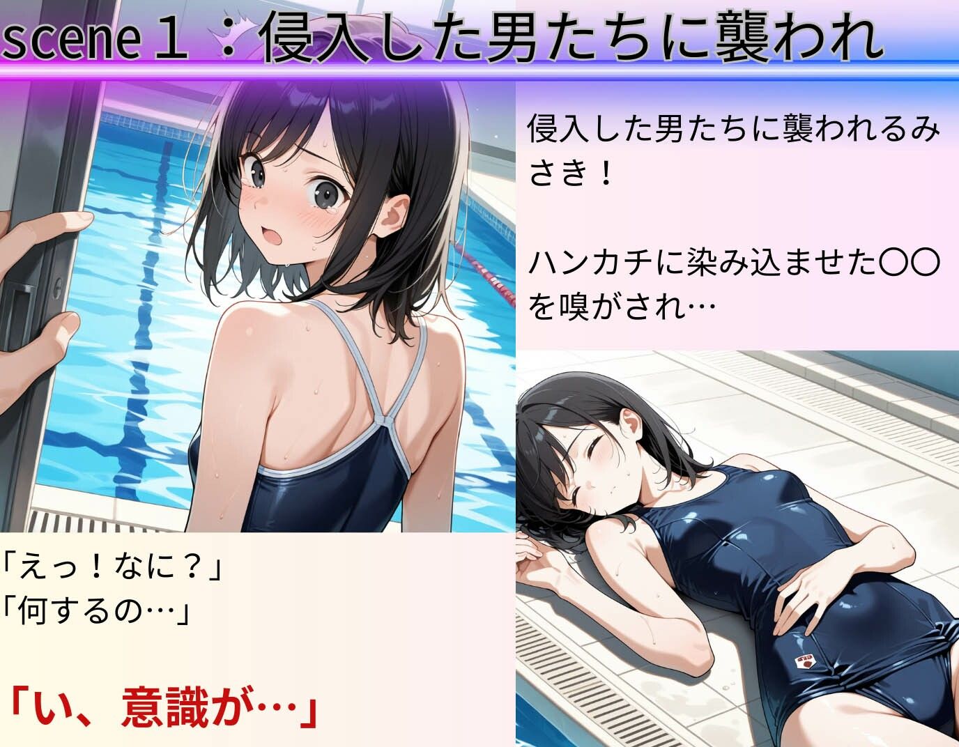 若ま〇こ決壊・崩壊で絶頂覚醒!スクール水着の水泳部員が陥落 画像3