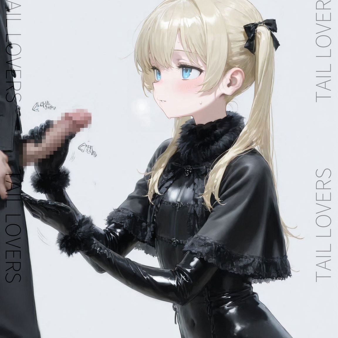 地雷系ラバー女子の肉棒いじり【170枚+25secMovie】 画像7