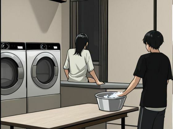 コインランドリーで寝落ちしてしてしまった私は下着泥のテクに感じてしまい 画像10
