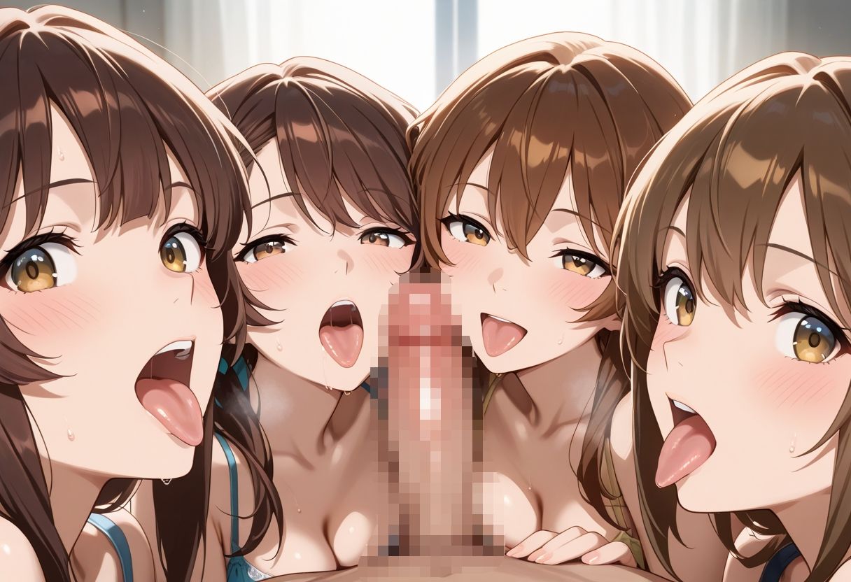 サンプル画像2:性処理合宿 舐めたい女子校生大集合 溜まったモノ全部ちょうだい 童貞に精子の出し方おしえます(イトヒキマン) [d_574752]